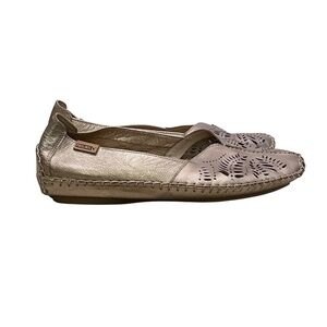 Pikolinos Women's Jerez Driving Moccasins Champagne Gold Bronze Size 40 9 9.5